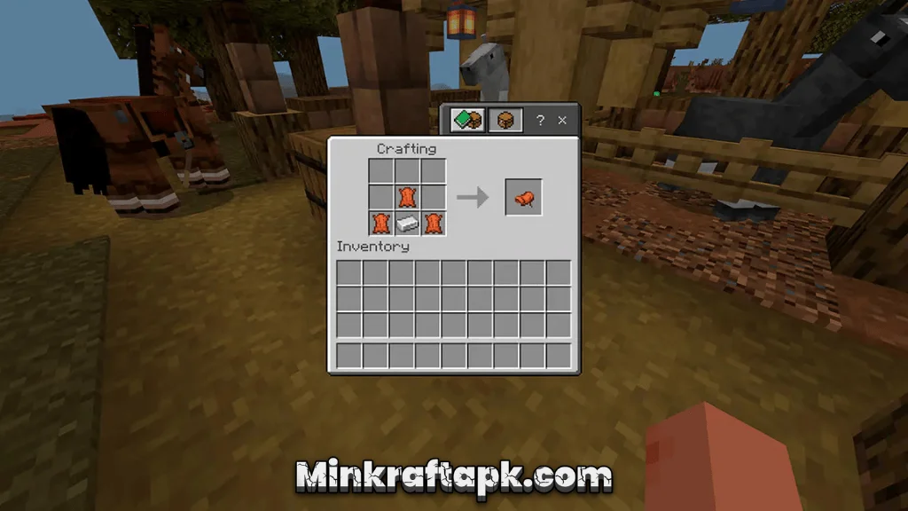 Craft a saddle in Minecraft